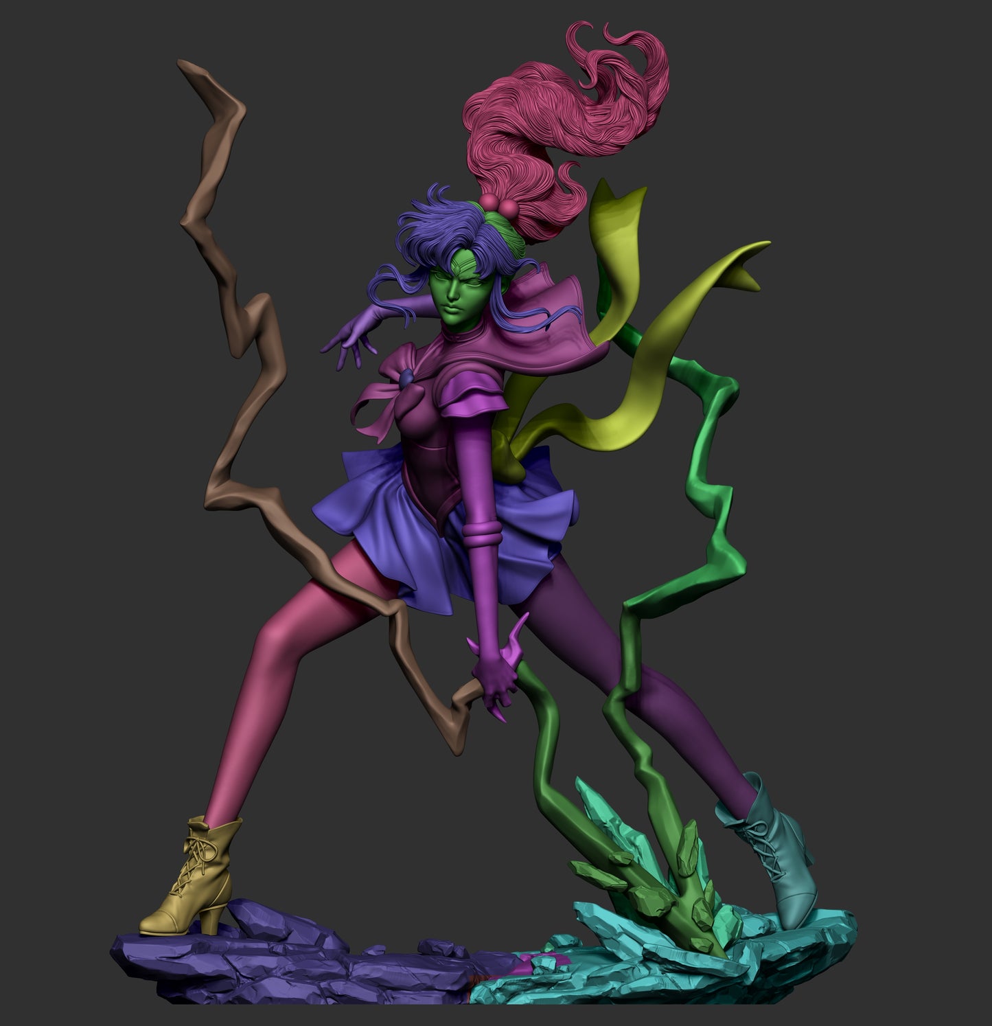 Makoto Kino (Sailor Moon) - Fan Art - 3D Print Model Kit - 1:6