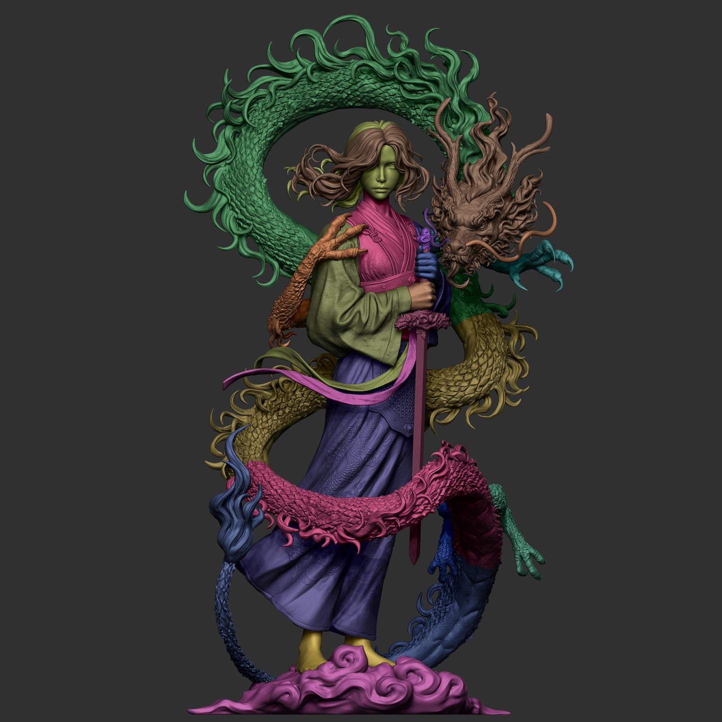 Mulan - Fan Art - 3D Print Model Kit - 1:6
