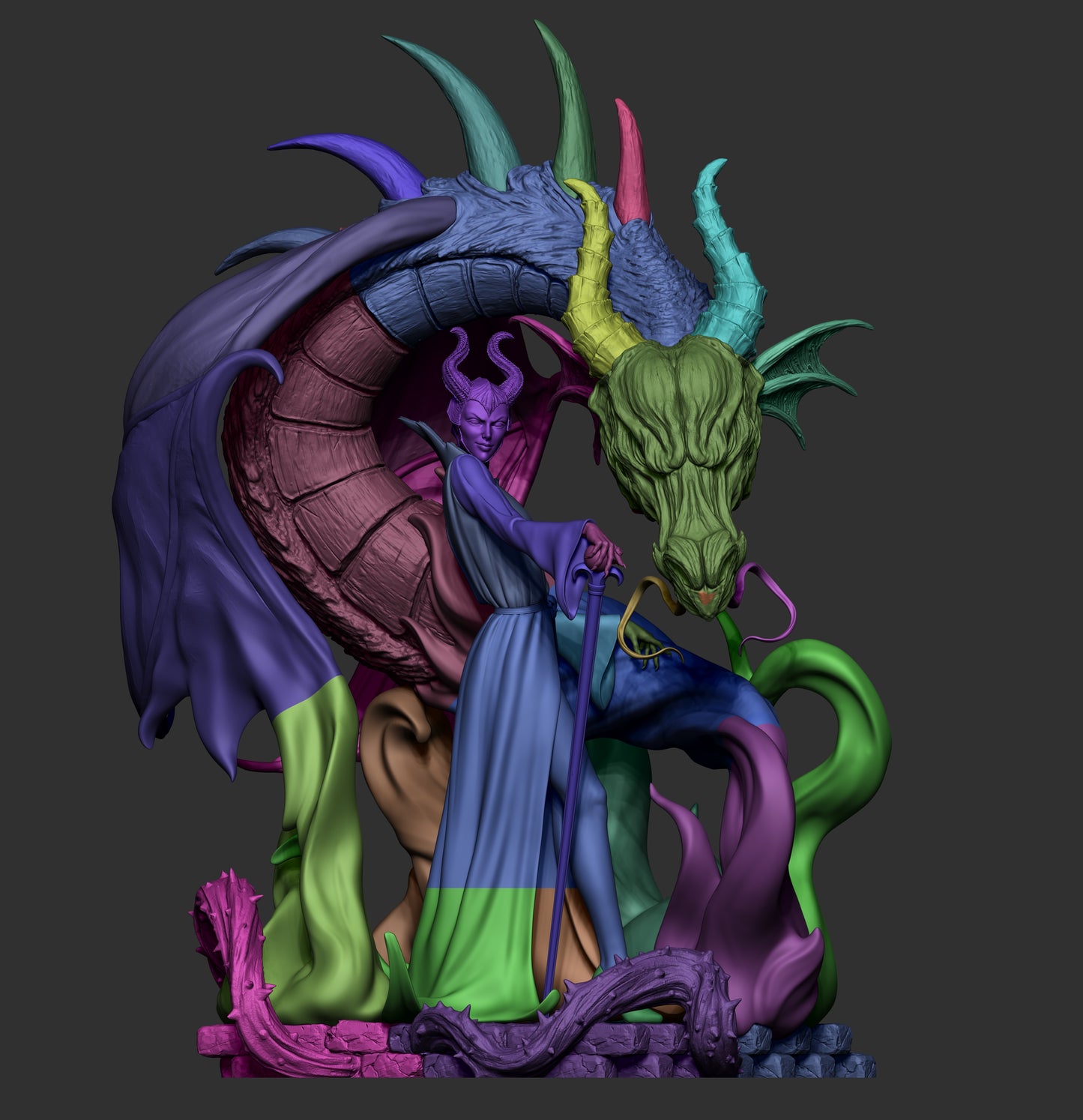 Malicifent - Fan Art - 3D Print Model Kit - 1:6