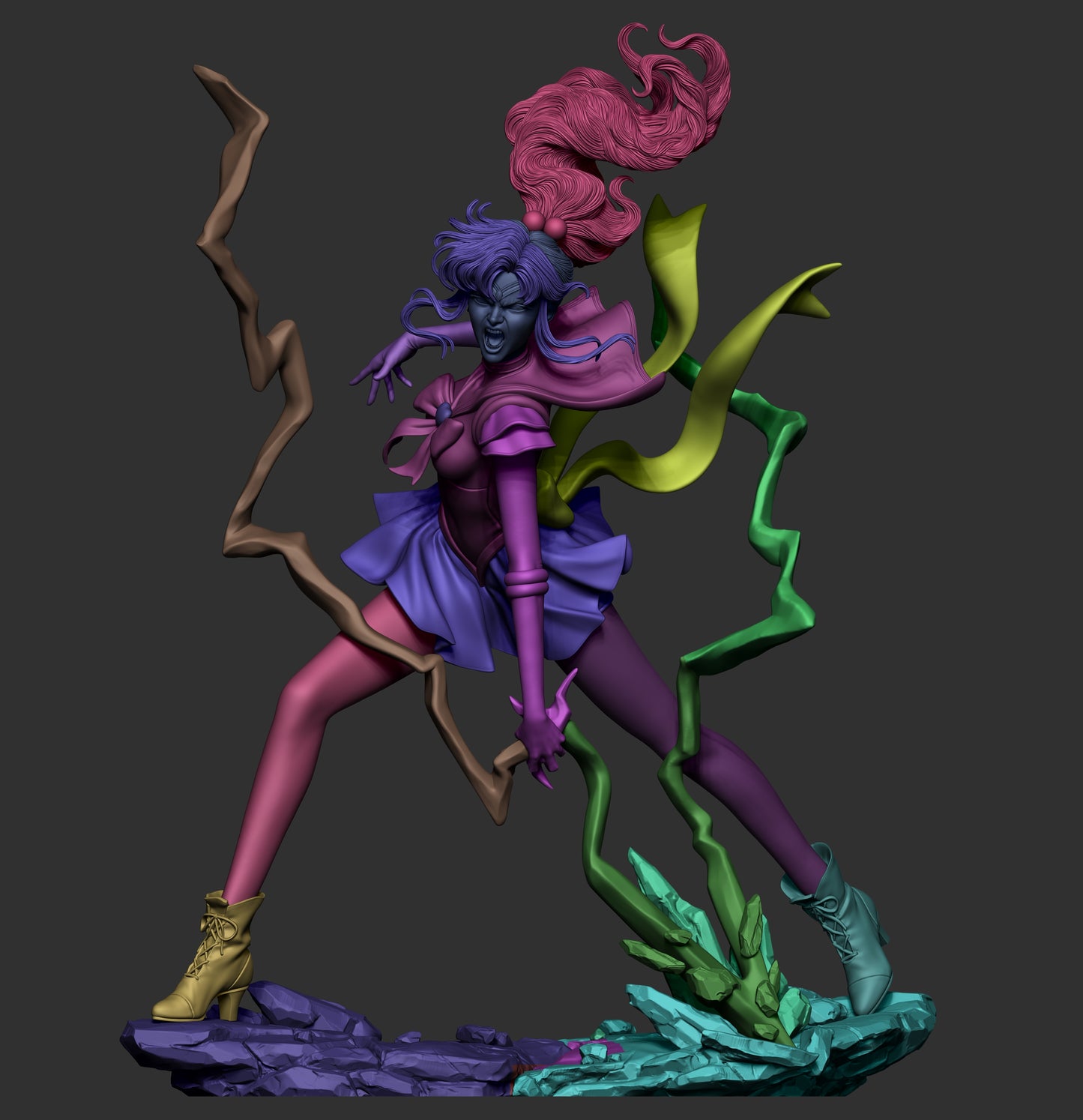 Makoto Kino (Sailor Moon) - Fan Art - 3D Print Model Kit - 1:6