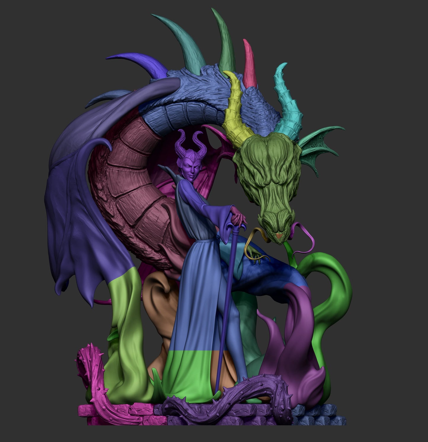 Malicifent - Fan Art - 3D Print Model Kit - 1:6
