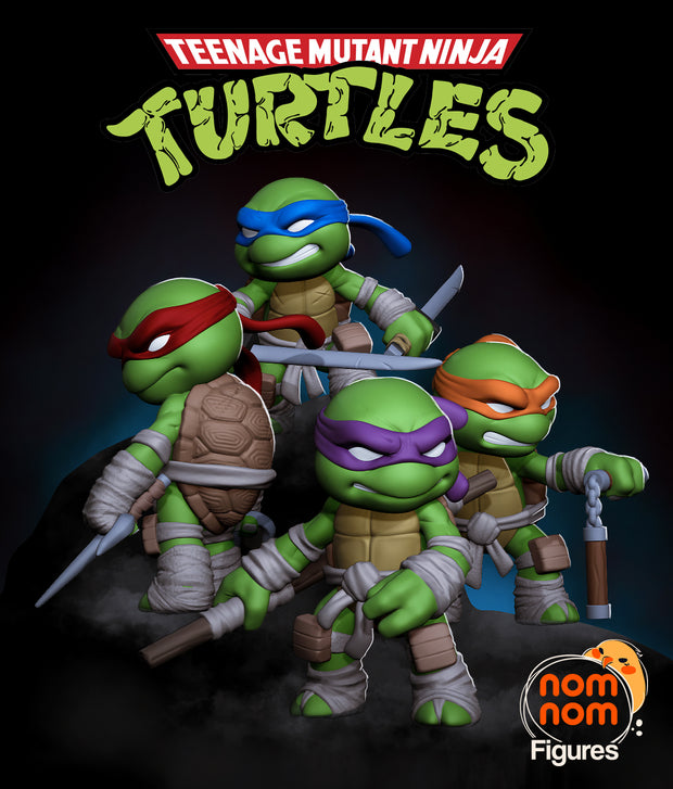 Teenage Mutant Ninja Turtles - Figures - 3D Print - Set of 4 - Ready to paint