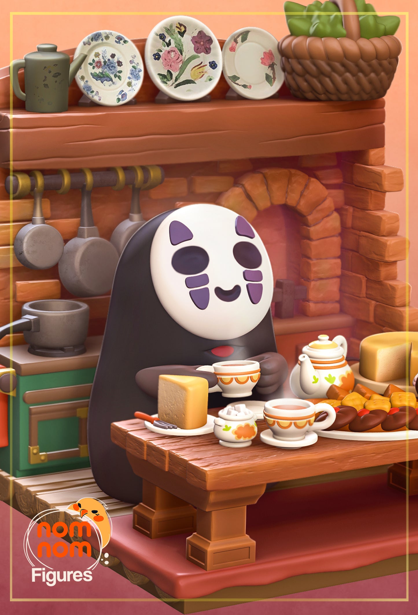 Studio Ghibli - Spirited Away - No Face - 3D Print Paint Kit - Fan Art
