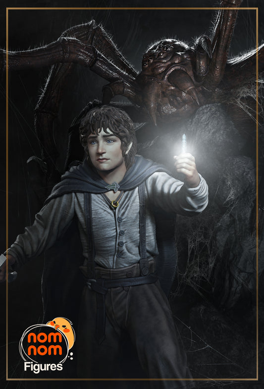 Ready to Post - Miniature Frodo Baggins 3D Print model - Unpainted and Unassembled