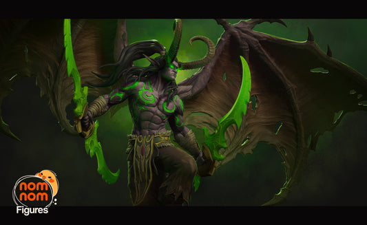 Illidan Stormrage - World of Warcraft - 3D Print - Model Kit - (Nom Nom)