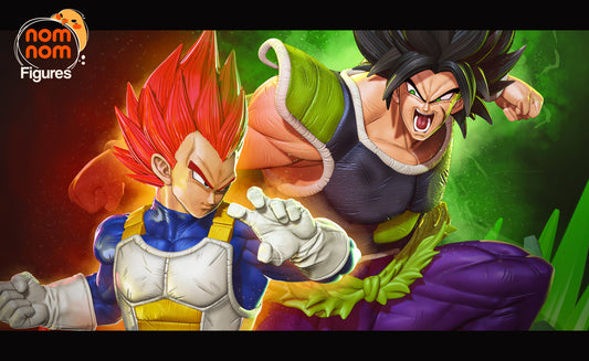 Vegeta vs Broly (Drangonball Z) - 3D Print - Model Kit - (Nom Nom)