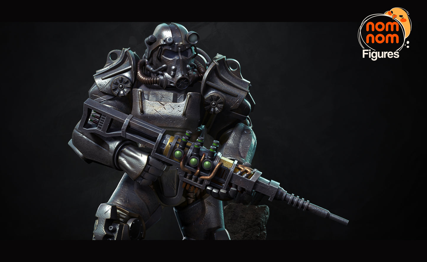 T-60 Power Armour (ƒallout)- 3D Print - Model Kit (NomNom)