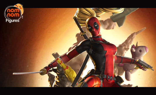 Lady Deadpool - 3D Print - Model Kit - (Nom Nom)