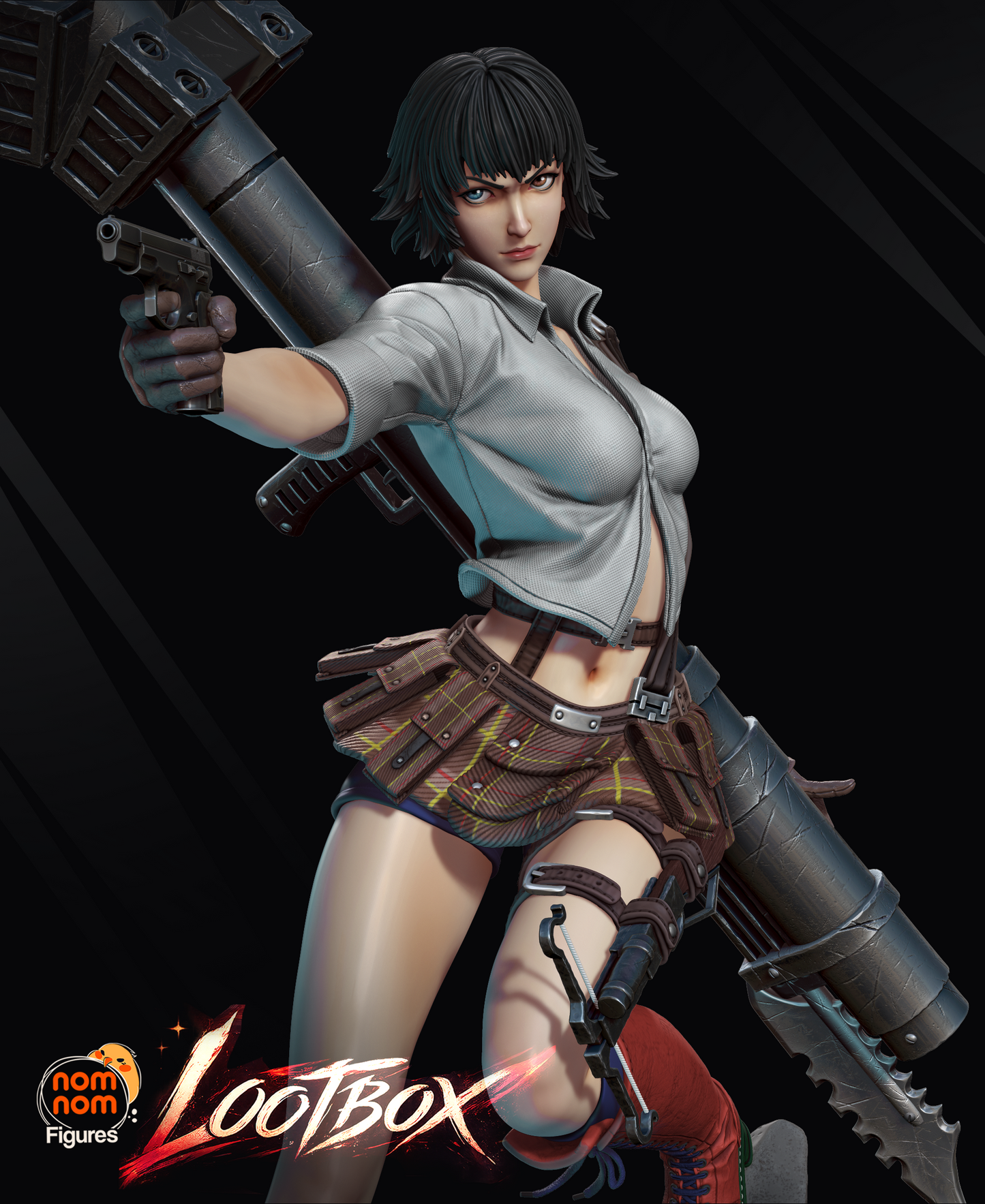 Lady - Devil May Cry - 3D Printed Statue Model Kit