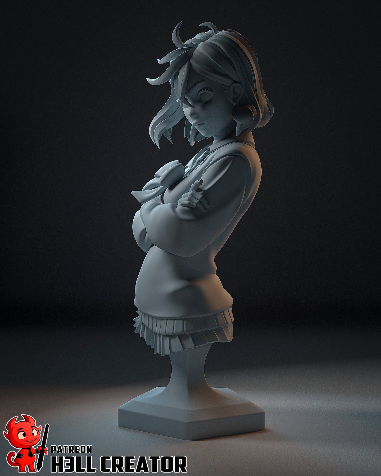 Momo Ayase (DanDaDan) 3d Printed Model Kit - 1:12