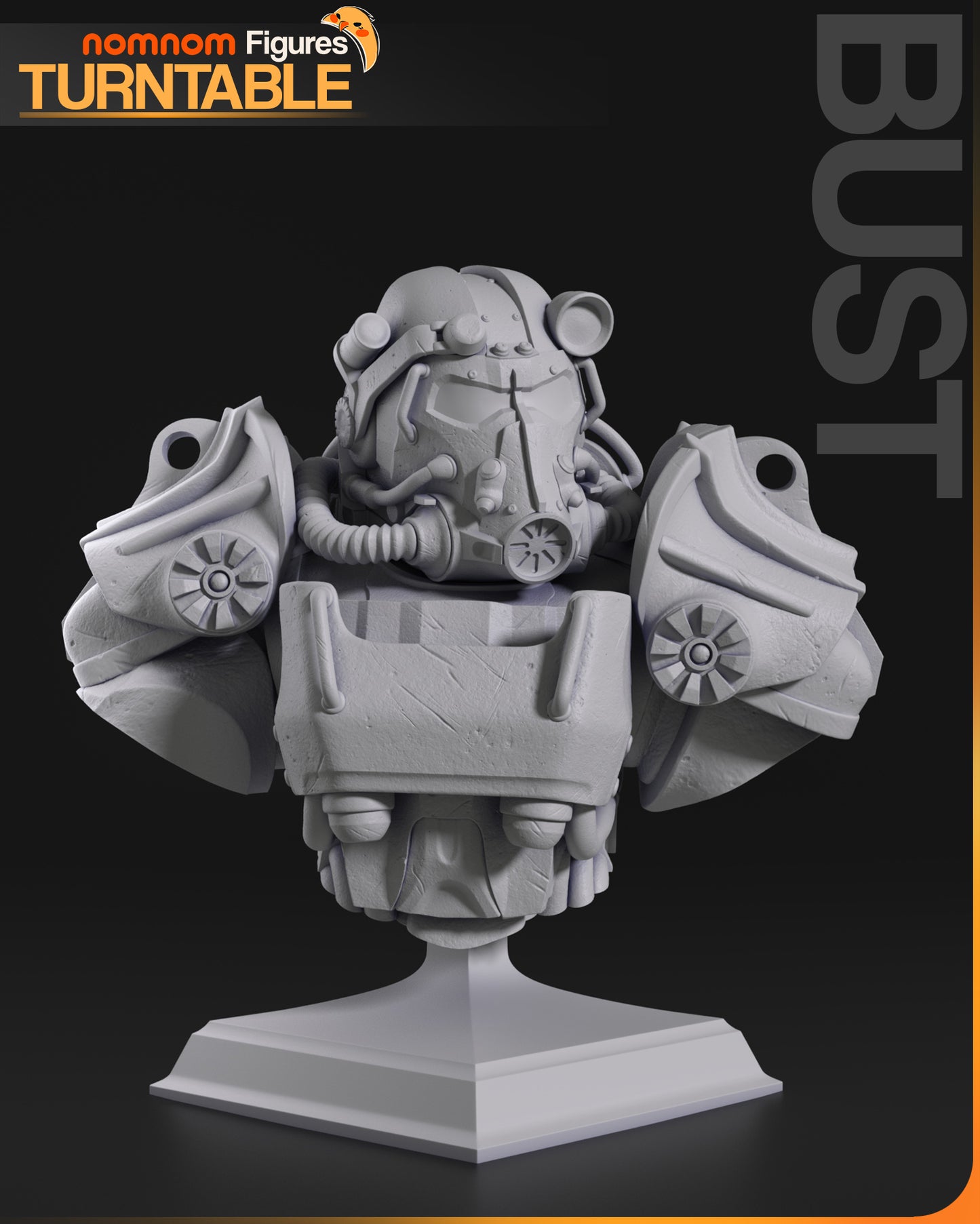 T-60 Power Armour (ƒallout)- 3D Print - Model Kit (NomNom)