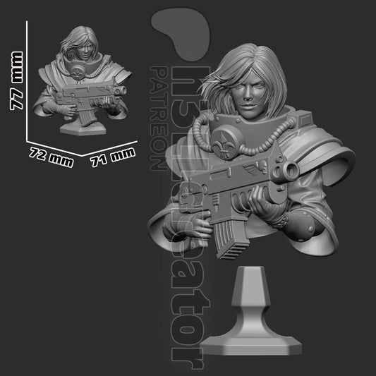 Argenta - 3D Model Statue / Bust 12 Scale