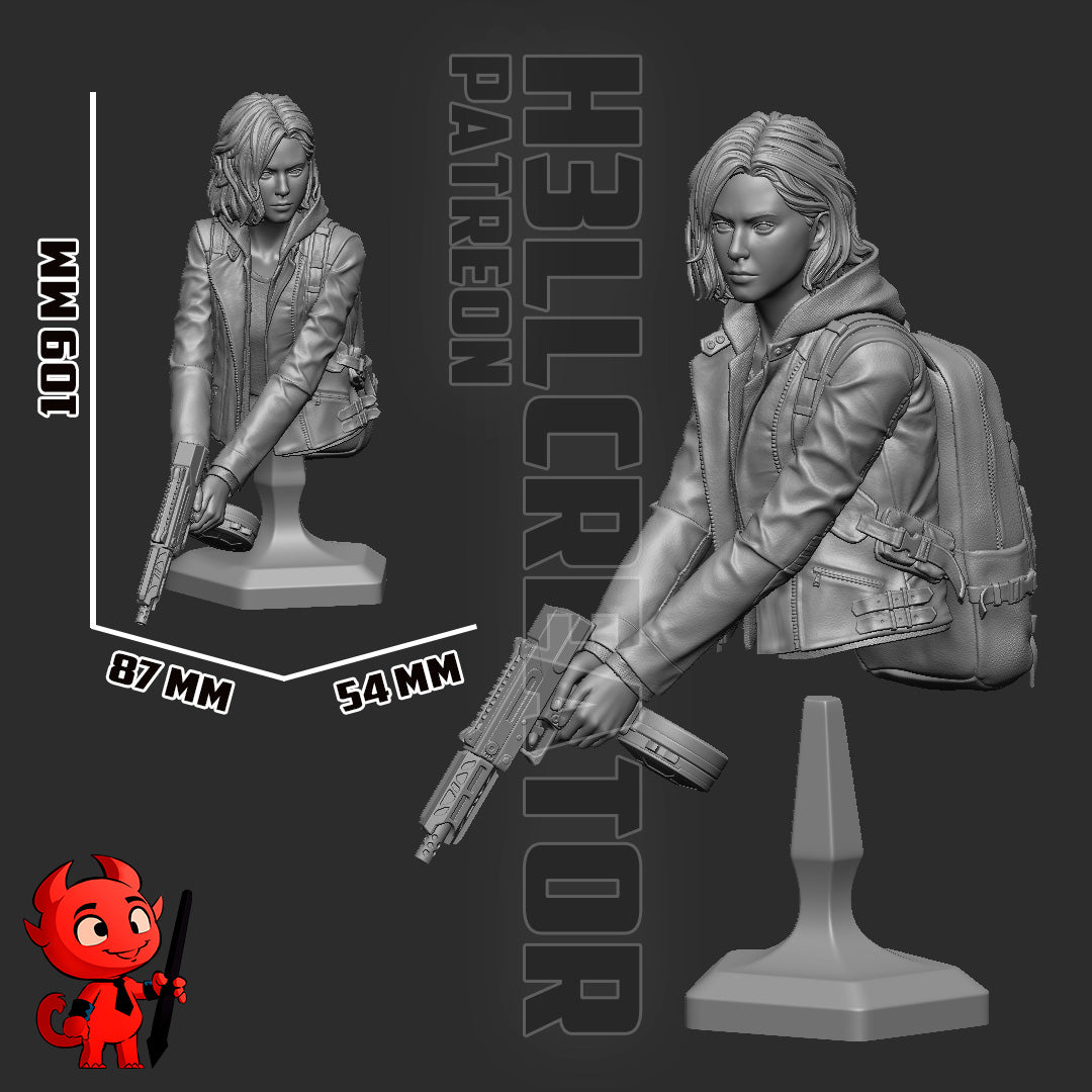 Grace Ashcroft (Resident Evil) Statue / Bust - 3D Printed Model Kit