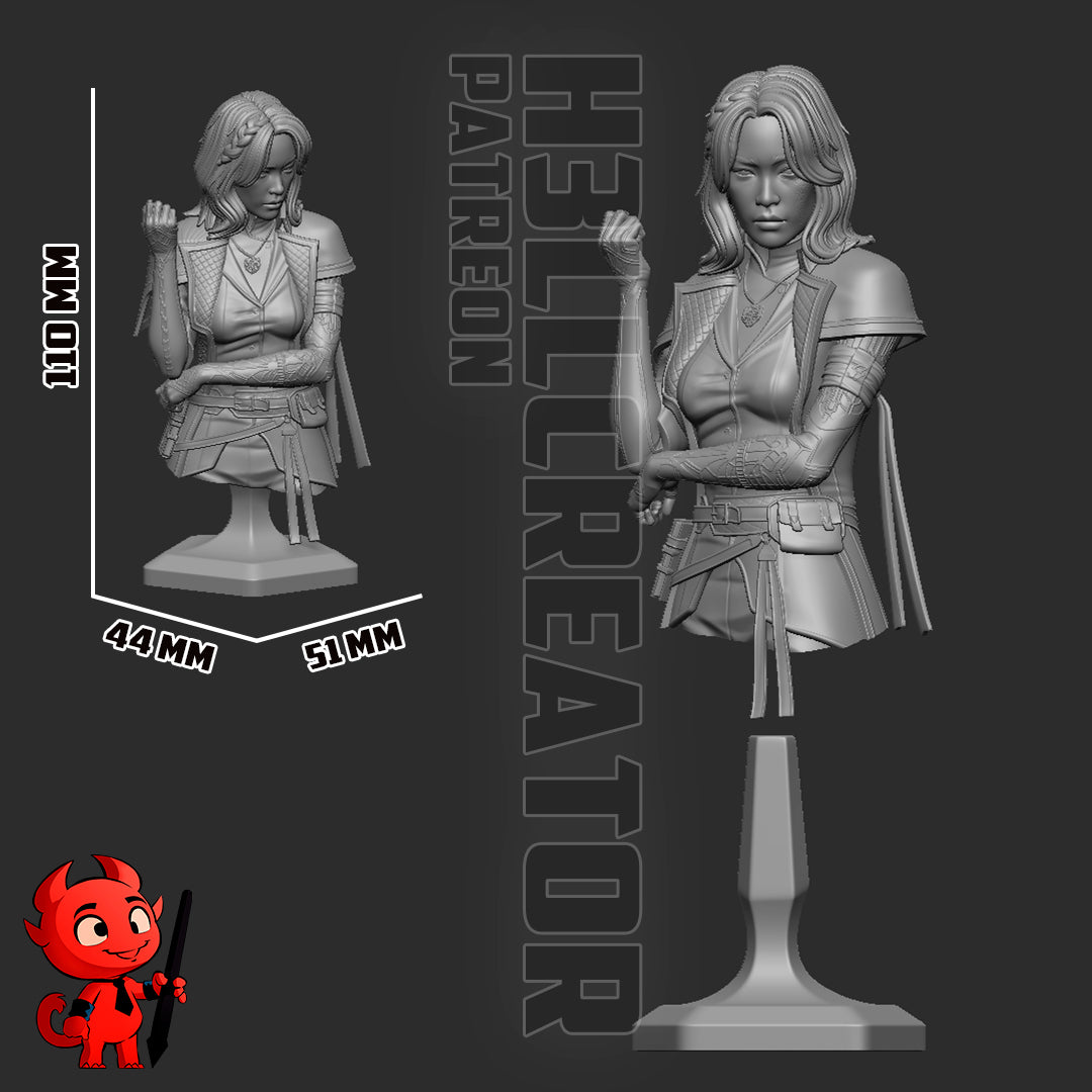 Lune (Clair Obscur) 3d Printed Model Kit - 12 scale