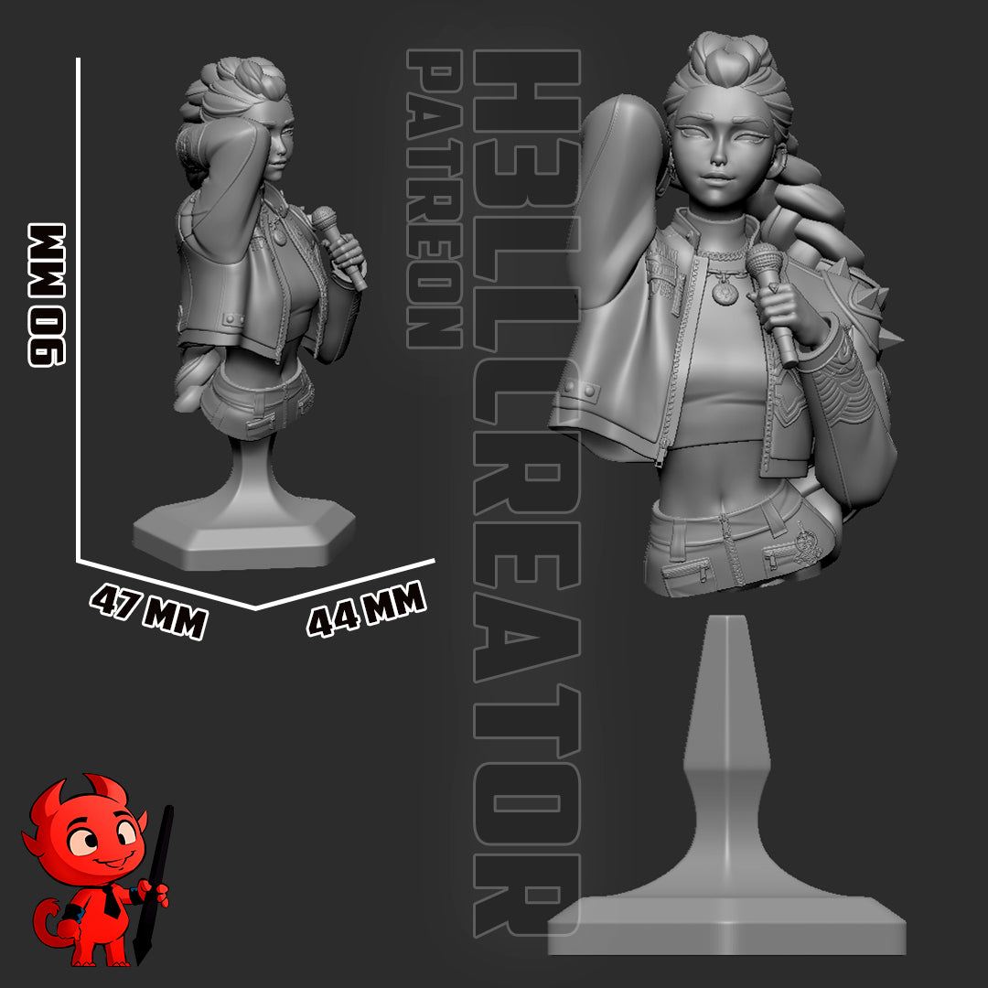 Rumi (KPop Demon Hunters) 3d Printed Model Kit - 10 scale