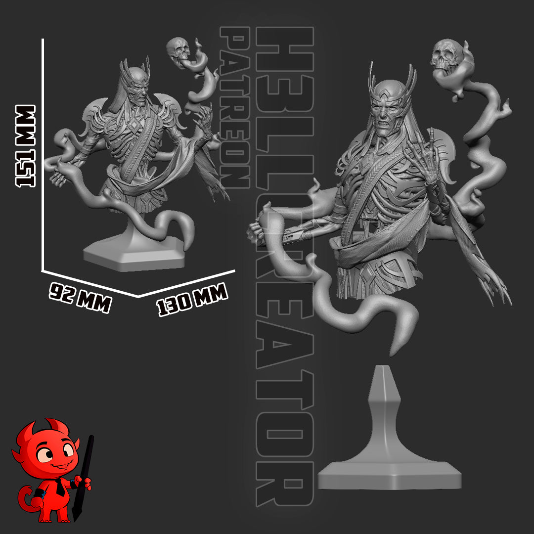 Vecna (Dungeons and Dragons)) 3d Printed Model Kit - 1:12