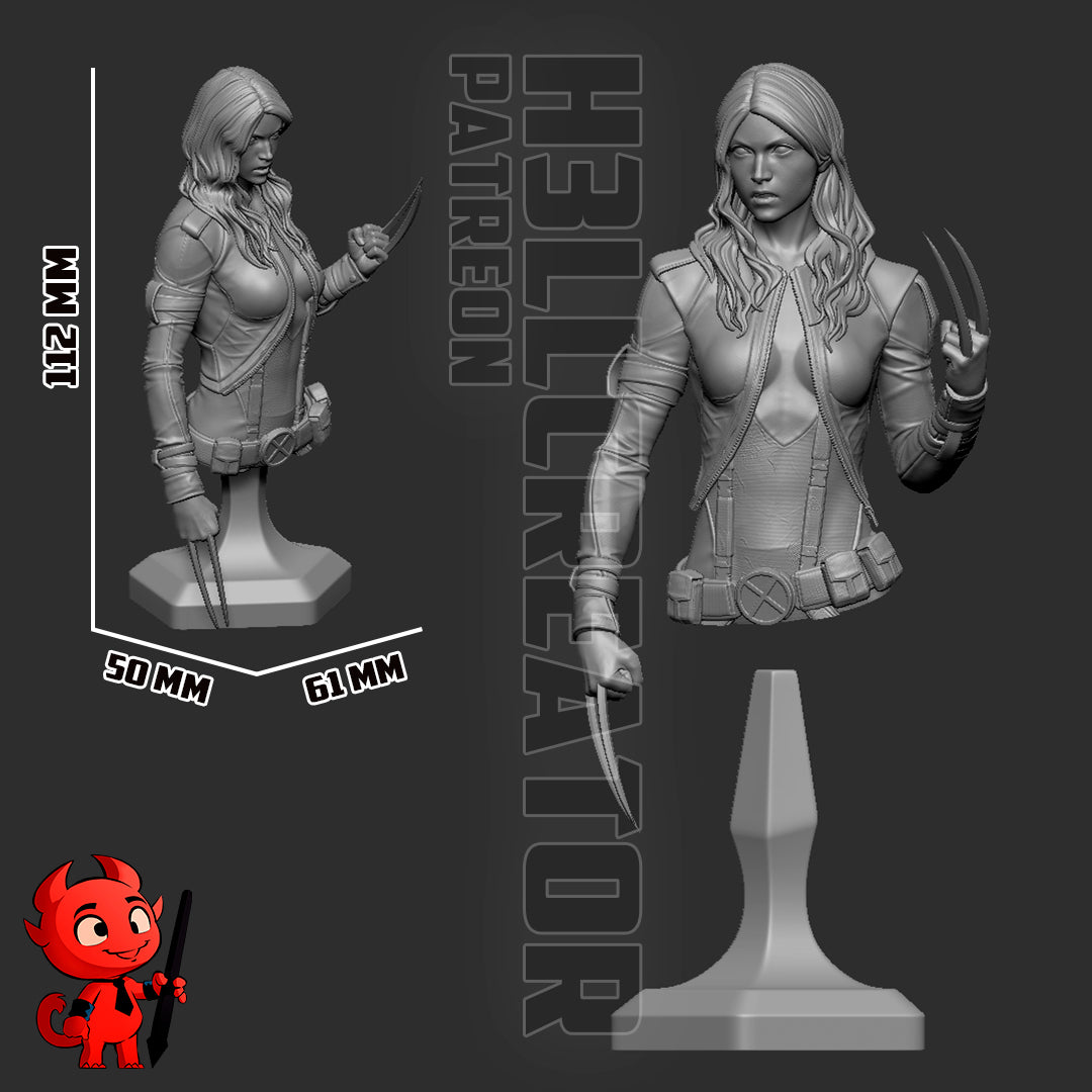 X-23 (X-Men) 3d Printed Model Kit - 12 scale
