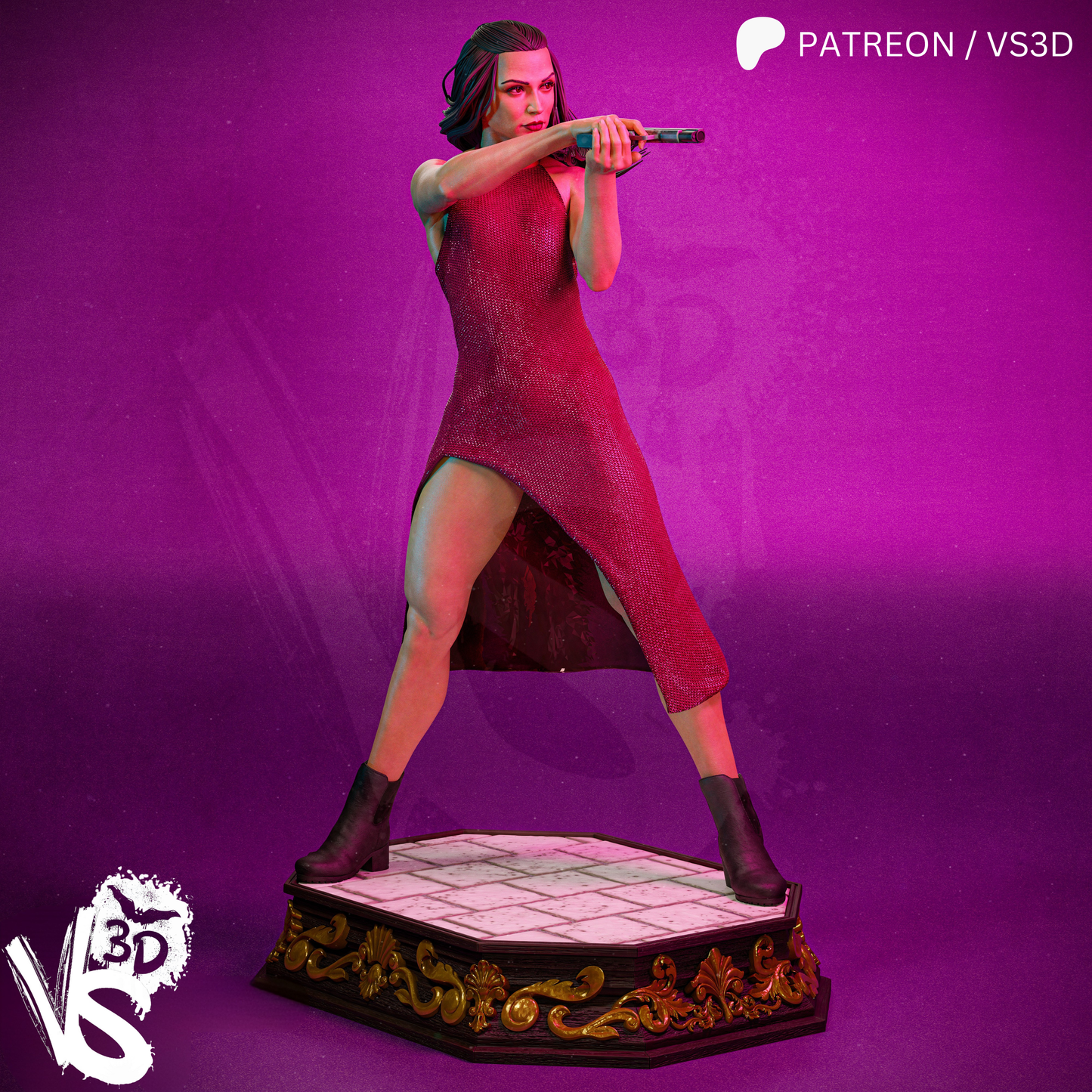 Ballerina (John Wick) - Fan Art - 3D Print Kit - 1:10 Scale