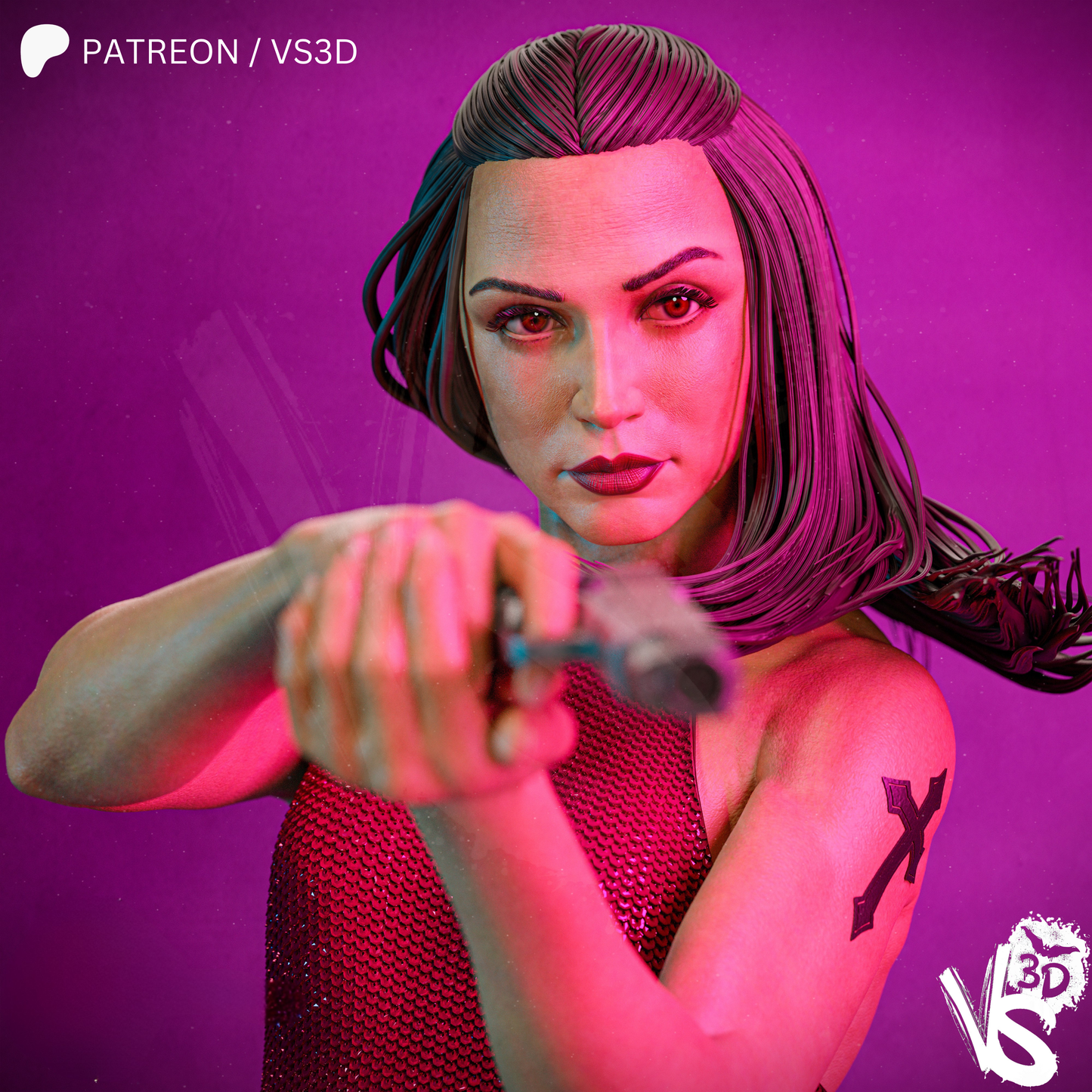 Ballerina (John Wick) - Fan Art - 3D Print Kit - 1:10 Scale
