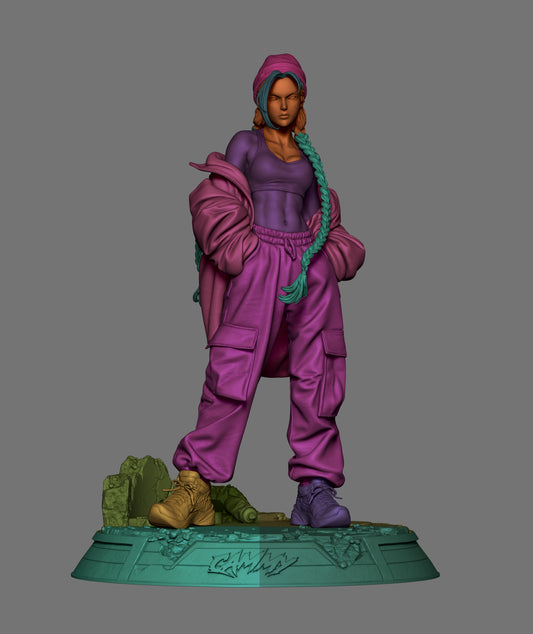 Cammy Street Fighter - 3D Printed Model Statue - 6 Scale