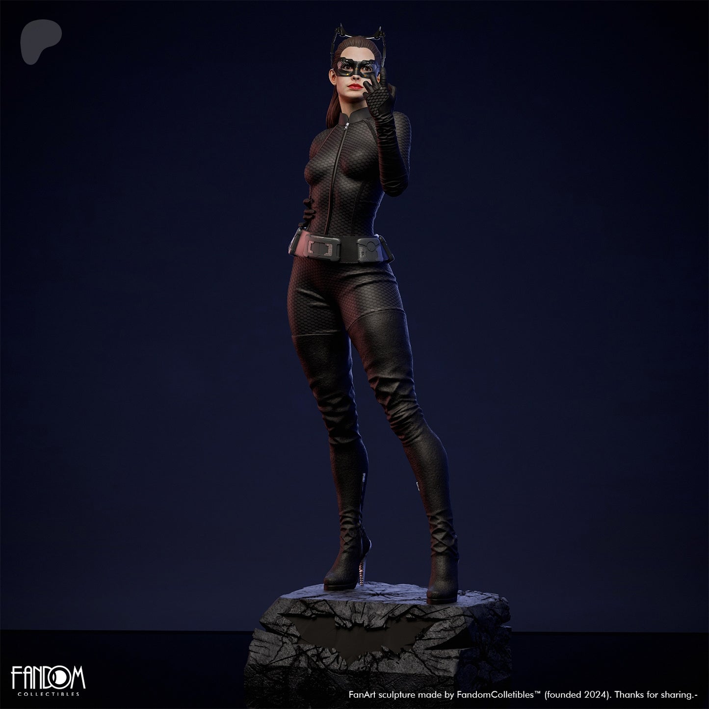 Catwoman - 3D Printed Statue Model Kit Figure - Anne Hathaway - unpainted