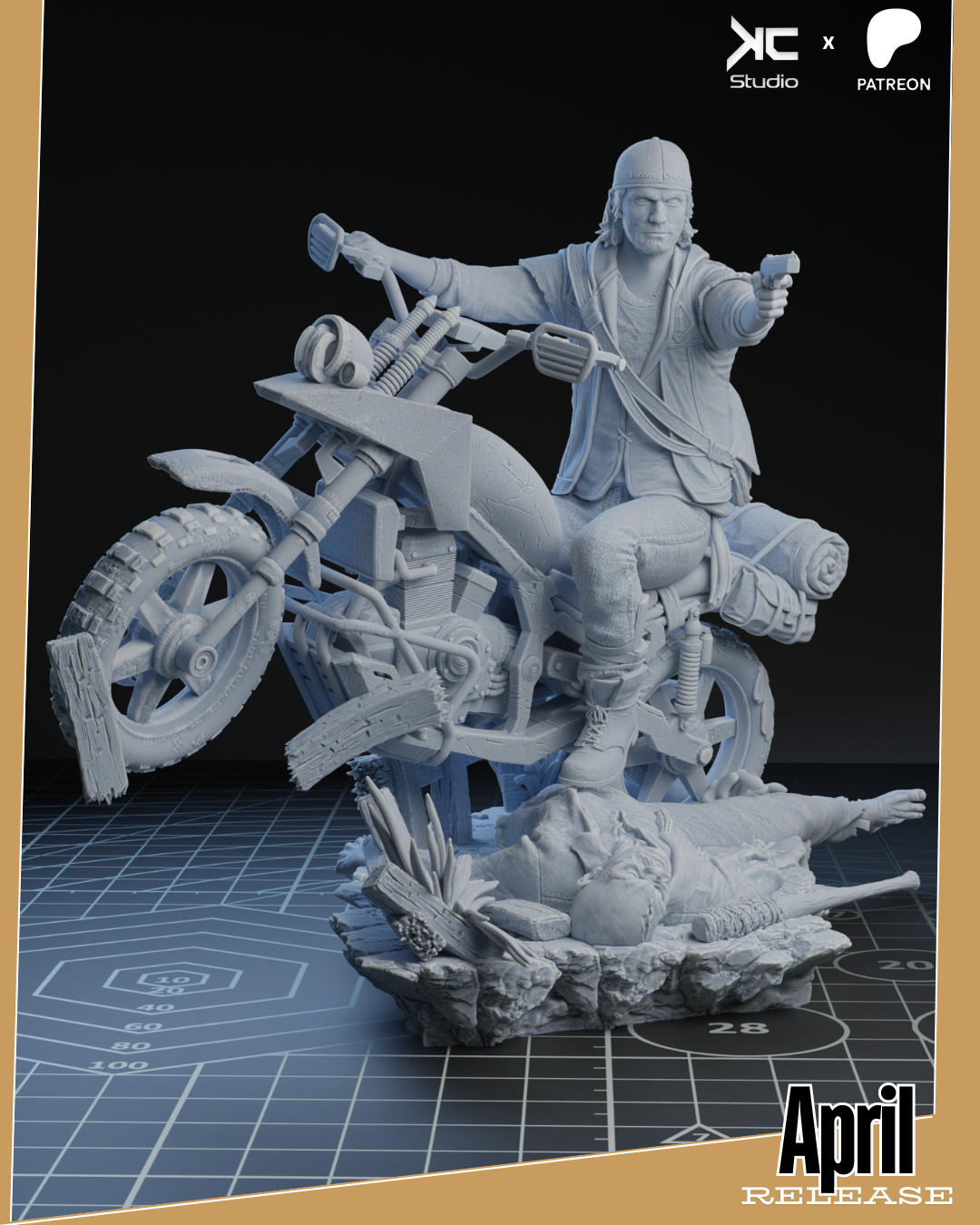 Deacon St. John (Days Gone) - 3D Print Model Kit - 1:10 Scale - Fan Art
