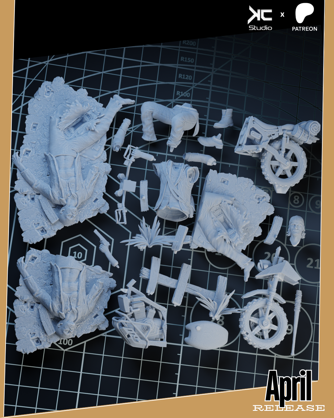 Deacon St. John (Days Gone) - 3D Print Model Kit - 1:10 Scale - Fan Art