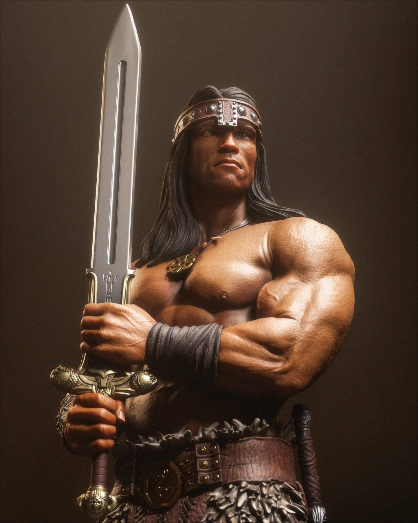 Conan the Destroyer 3D Printed Model - 1:6 Scale