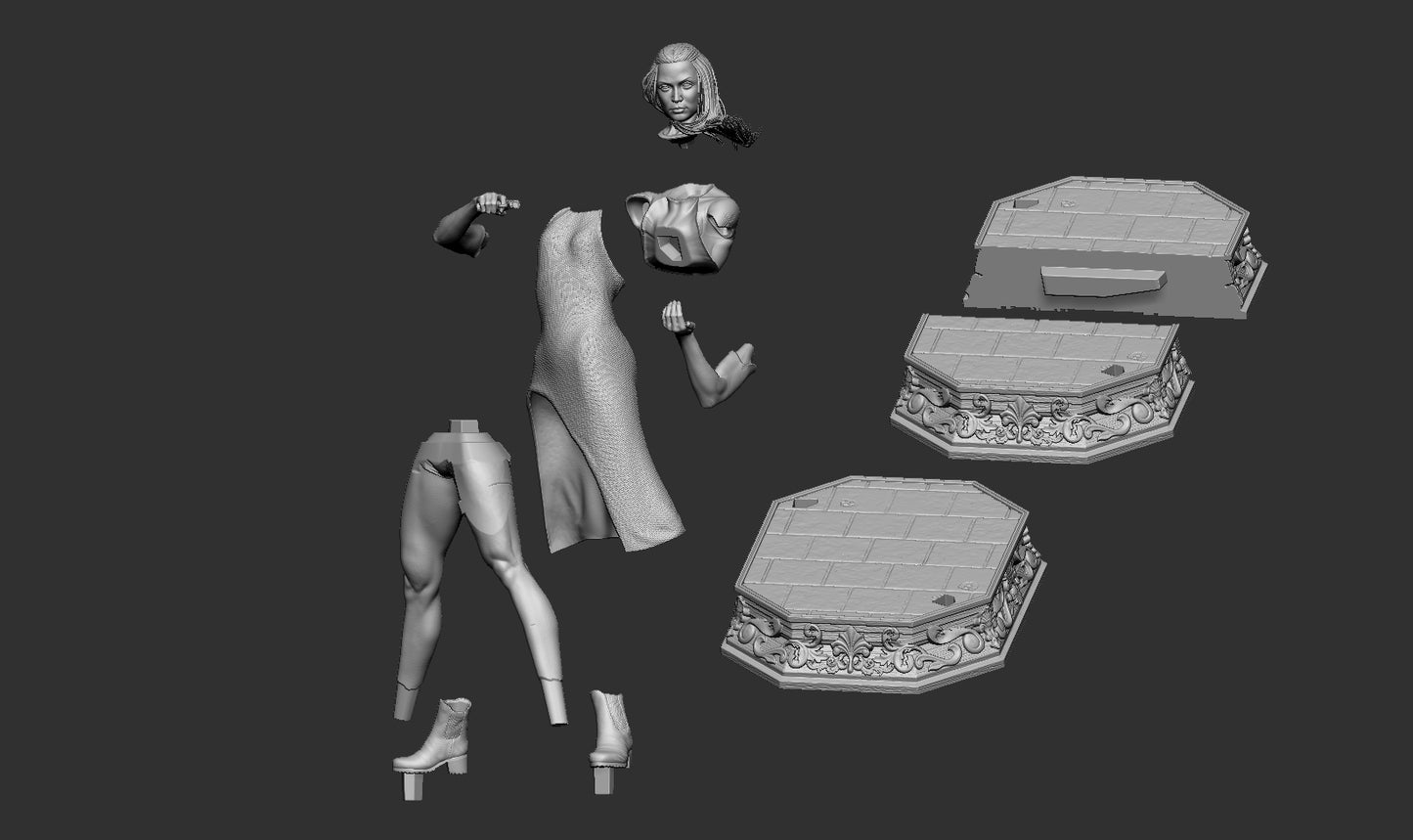 Ballerina (John Wick) - Fan Art - 3D Print Kit - 1:10 Scale