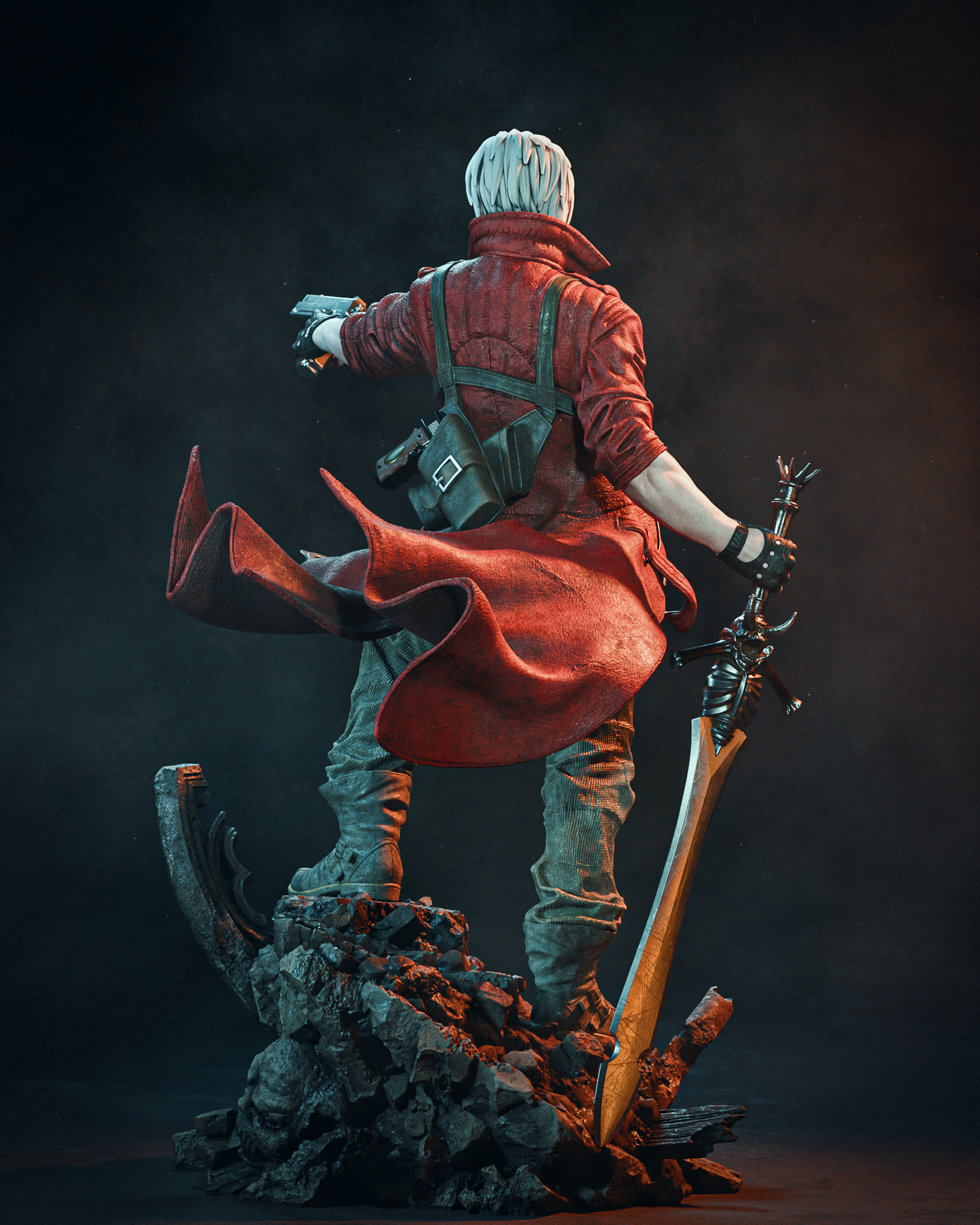 Dante (Devil May Cry) - Fan Art - 3D Print Model Kit - 1:6