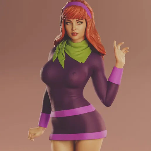 Daphne & Velma Diorama (Scooby Doo) - 3D Model Kit - 1:4 1:6 scale