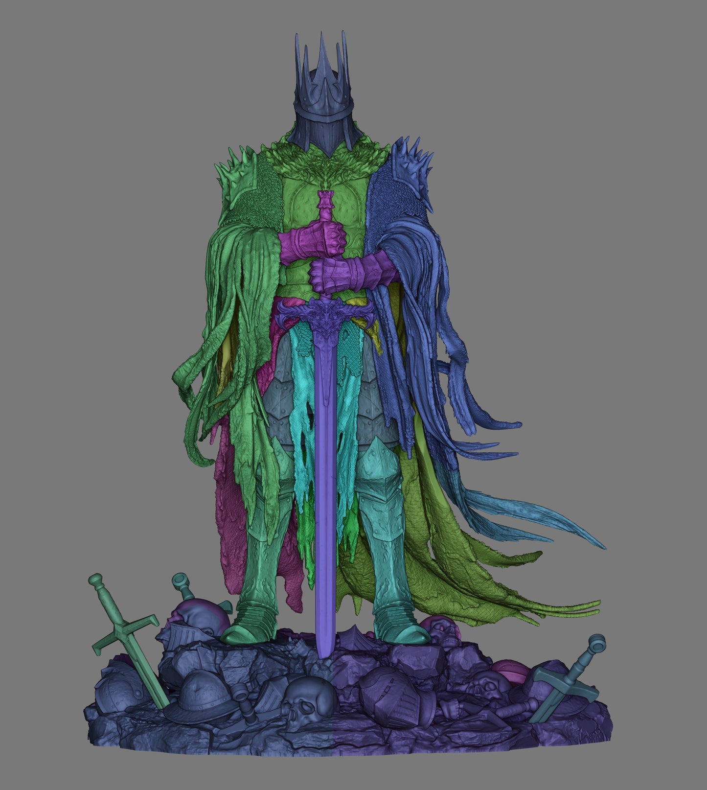 The Death Knight (WoW) - 3D Printed Model Kit - 1:6 scale (Fan Art)