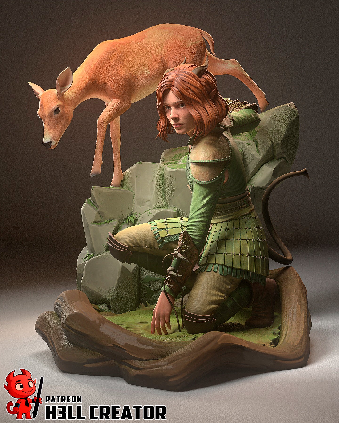 Doric (Forgotten Realms) 3d Printed Model Kit - 12 scale