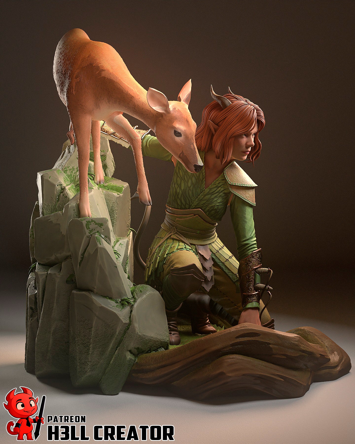 Doric (Forgotten Realms) 3d Printed Model Kit - 12 scale