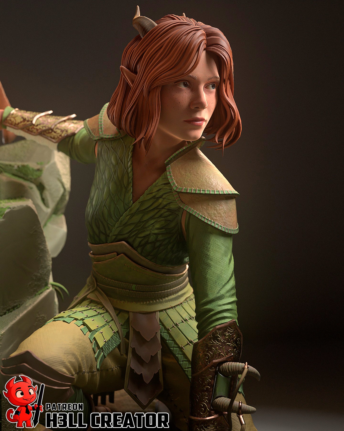 Doric (Forgotten Realms) 3d Printed Model Kit - 12 scale