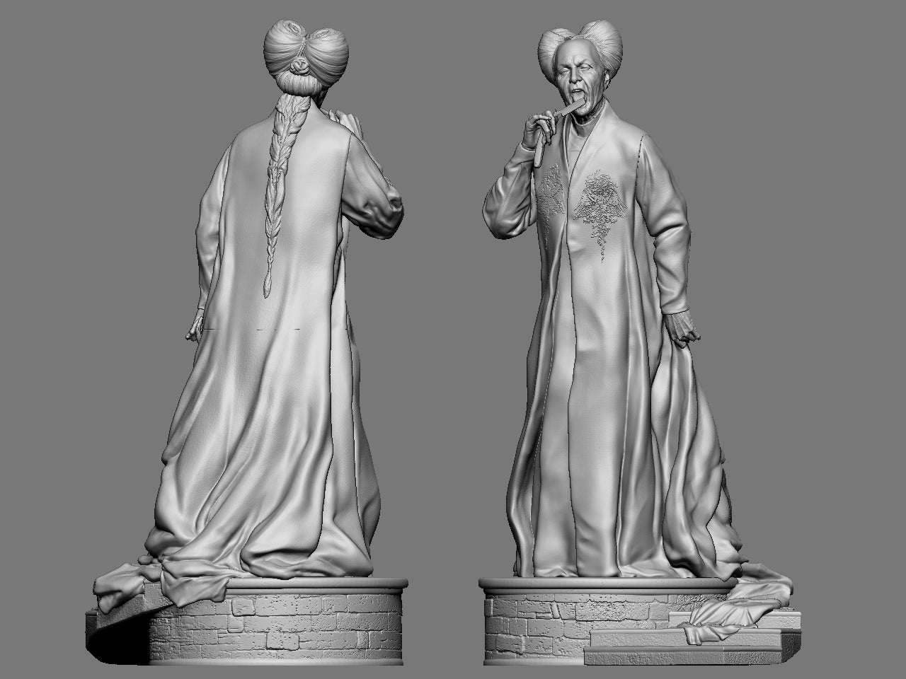 Dracula - 3D Printed Statue Model Kit 300mm