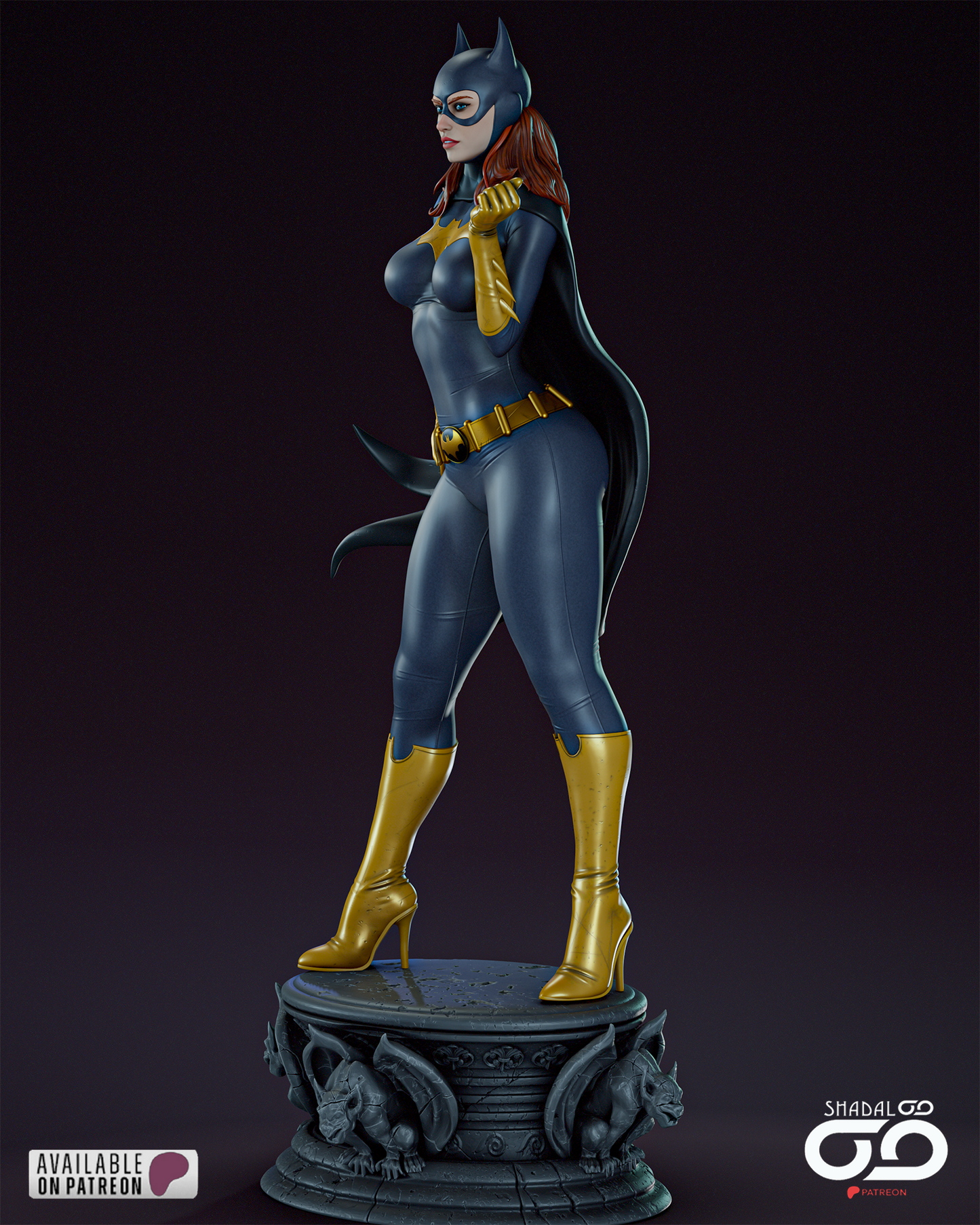 Batgirl - 3D Printed Model Kit 1:6 scale
