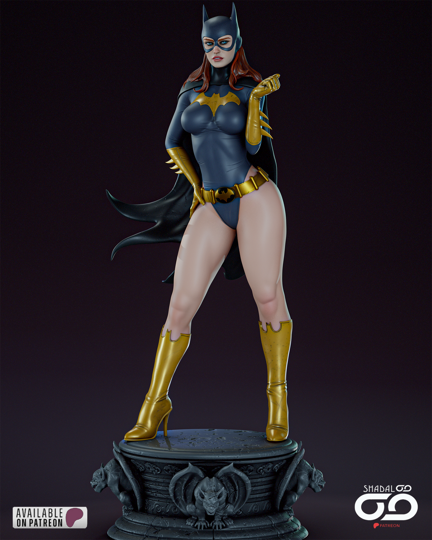 Batgirl - 3D Printed Model Kit 1:6 scale