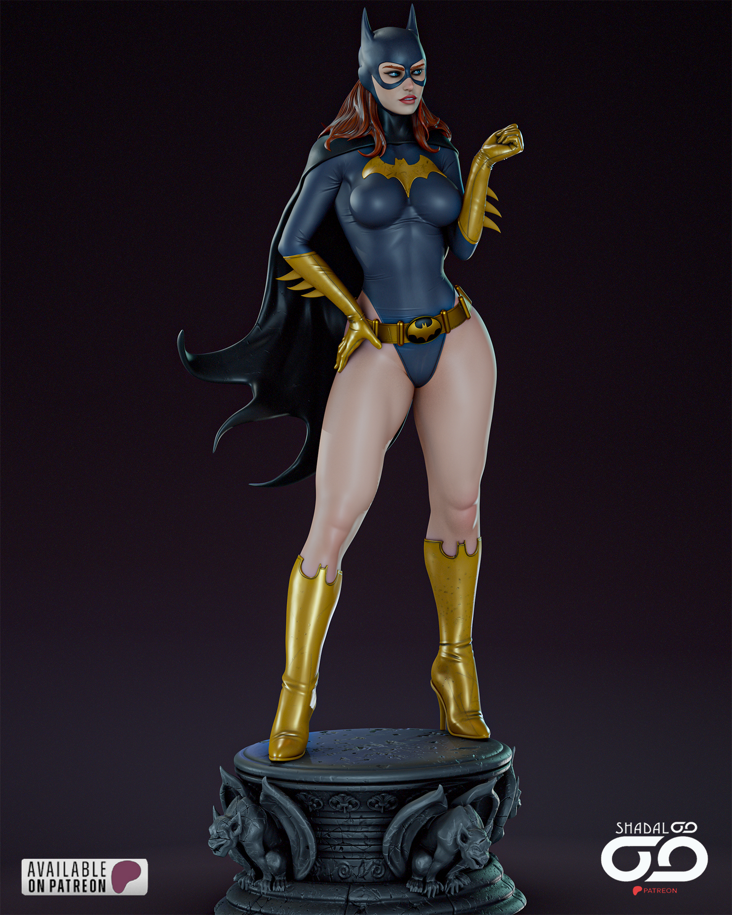 Batgirl - 3D Printed Model Kit 1:6 scale