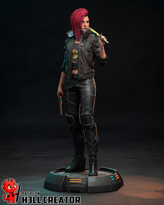 Female V (Cyberpunk 2077) 3d Printed Model Kit - 1:10