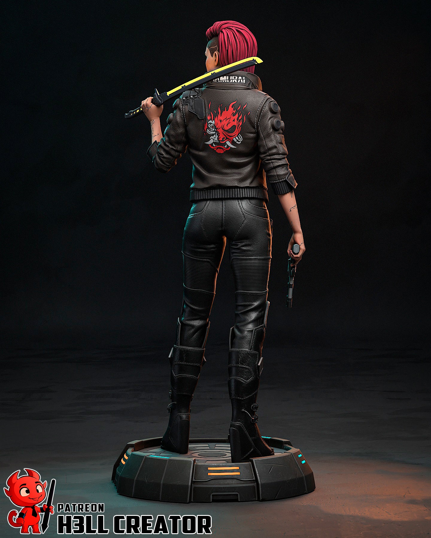 Female V (Cyberpunk 2077) 3d Printed Model Kit - 1:10