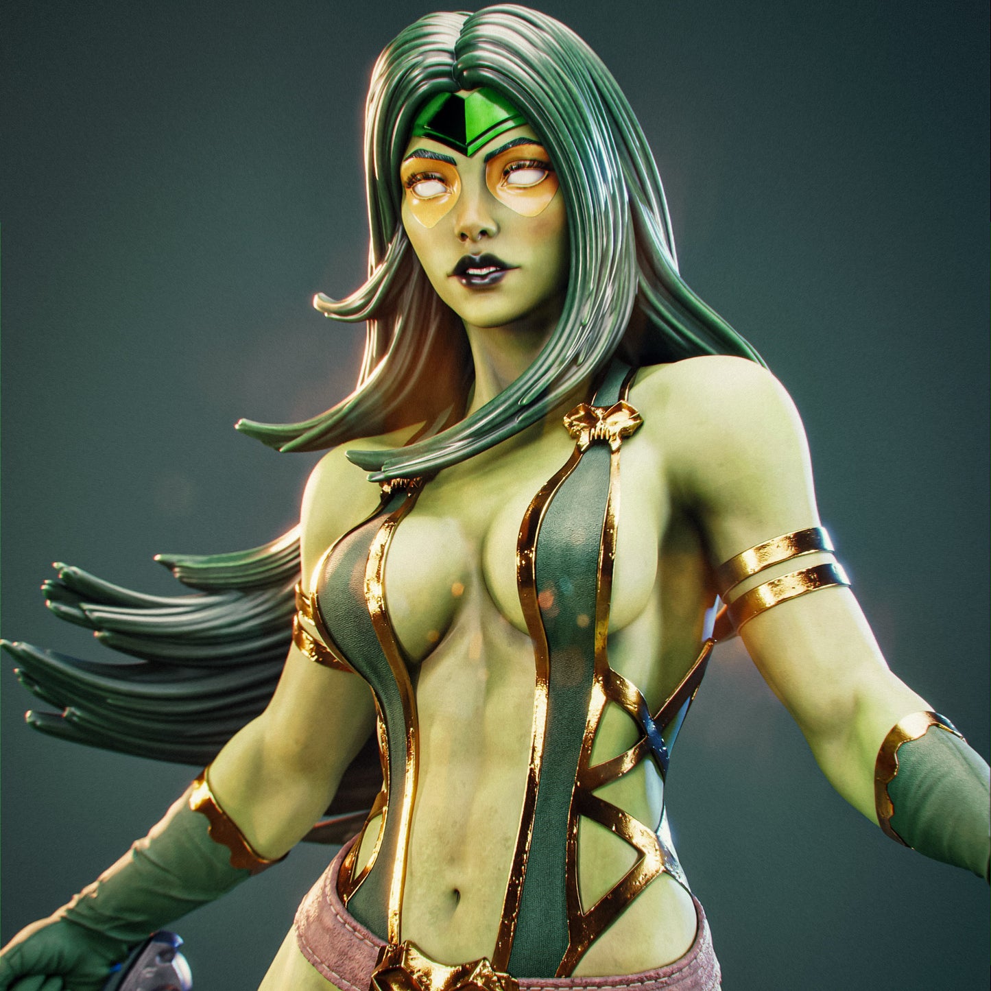 Gamora - 3D Printed Statue Model Kit 6 and 4 Scale