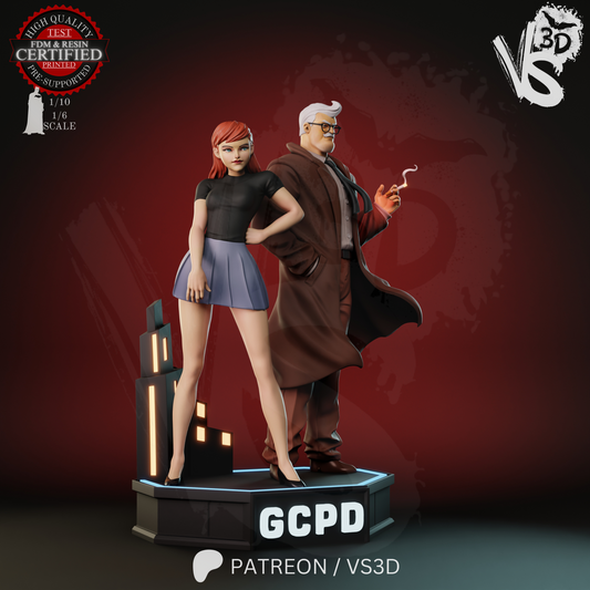 Jim and Barb (TAS) - Sculpt - 3d Printed Model Kit