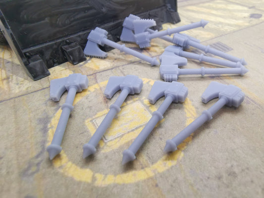 10 x Heavy Chain Axe - Wargaming - Space Marines - Type 3