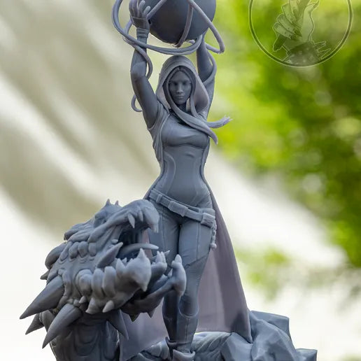 Maya - Borderlands 3D Printed Statue and Bust - Unpainted and Unassembled