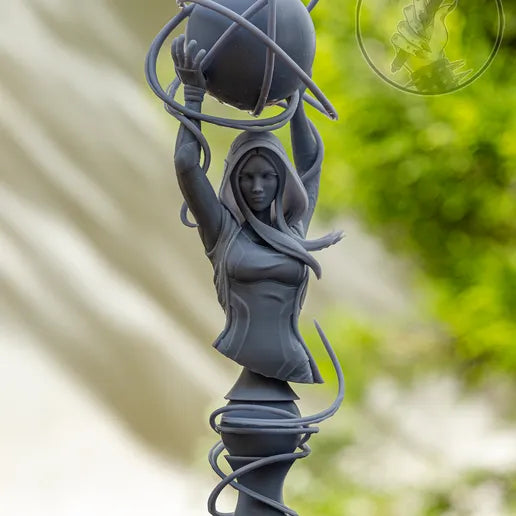 Maya - Borderlands 3D Printed Statue and Bust - Unpainted and Unassembled