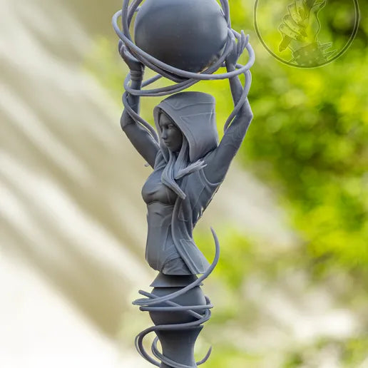 Maya - Borderlands 3D Printed Statue and Bust - Unpainted and Unassembled
