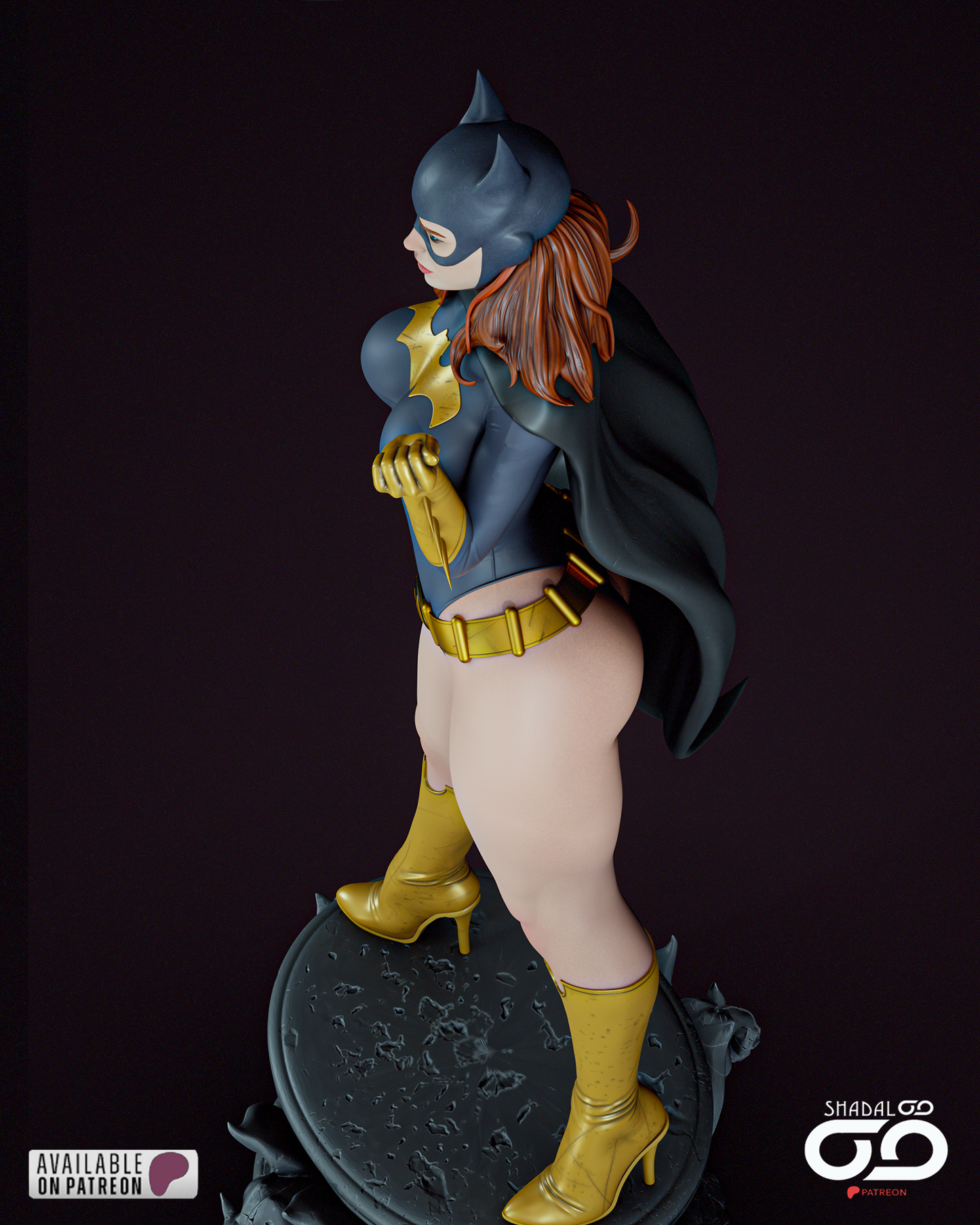 Batgirl - 3D Printed Model Kit 1:6 scale