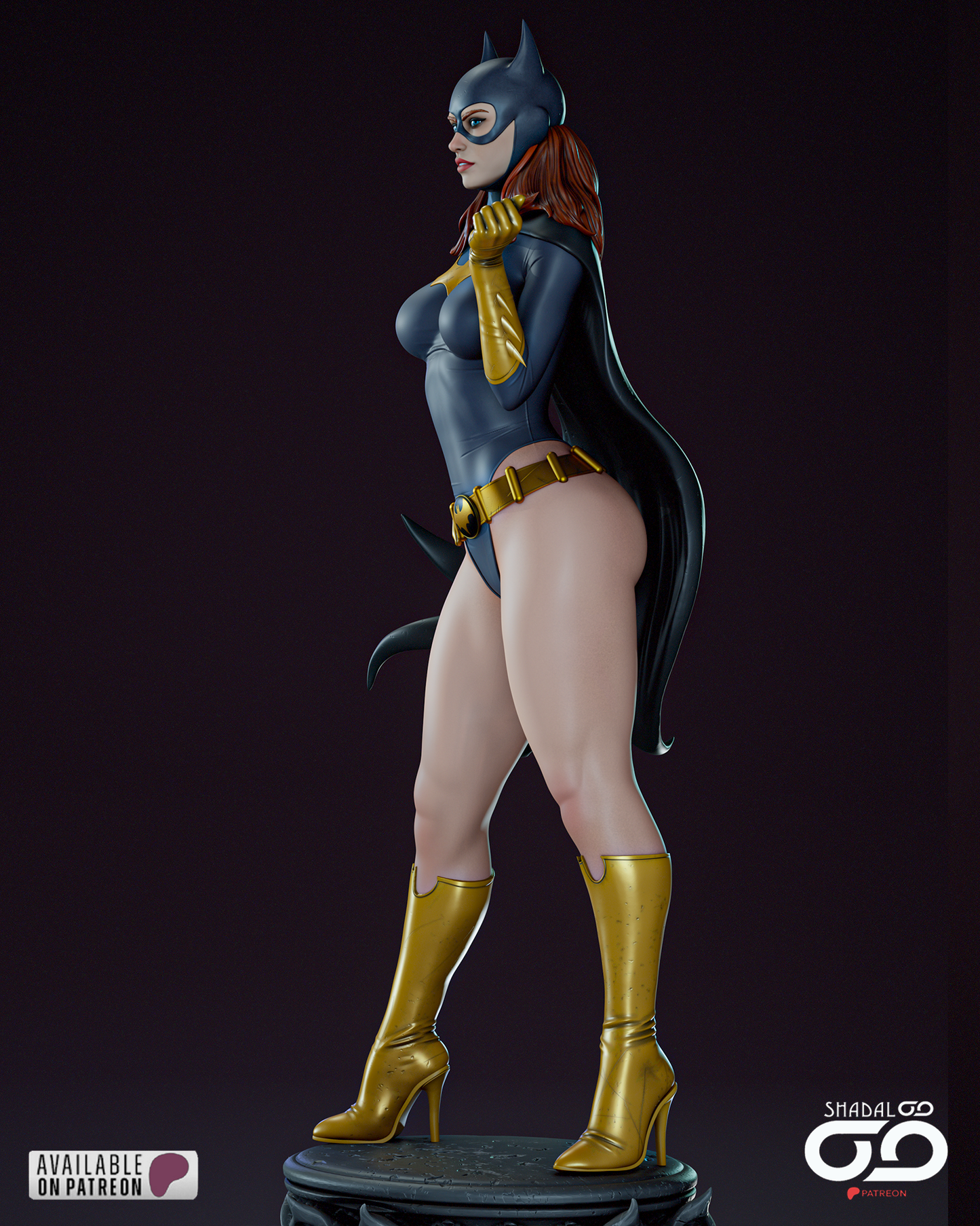 Batgirl - 3D Printed Model Kit 1:6 scale