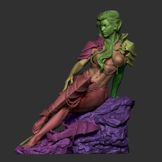 The Ember Queen - 3D Printed Statue 6 & 9 Scale